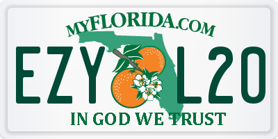 FL license plate EZYL20