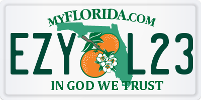 FL license plate EZYL23