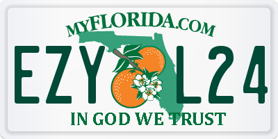 FL license plate EZYL24