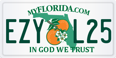 FL license plate EZYL25