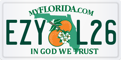 FL license plate EZYL26