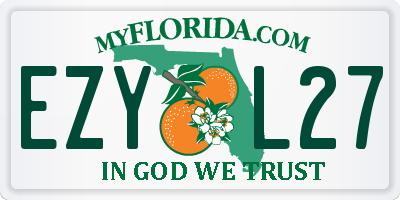 FL license plate EZYL27