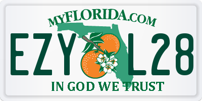 FL license plate EZYL28