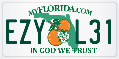 FL license plate EZYL31