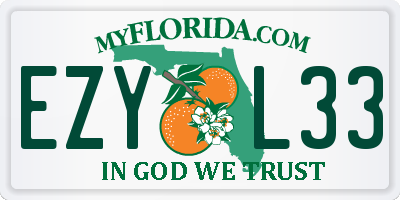 FL license plate EZYL33