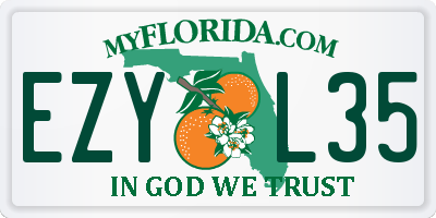 FL license plate EZYL35