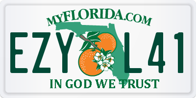 FL license plate EZYL41