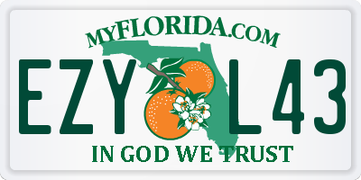 FL license plate EZYL43