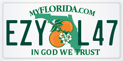 FL license plate EZYL47