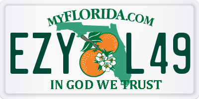 FL license plate EZYL49