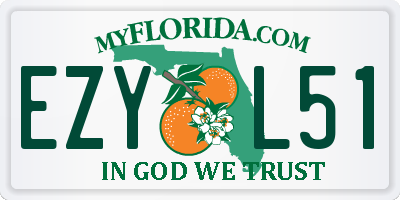 FL license plate EZYL51