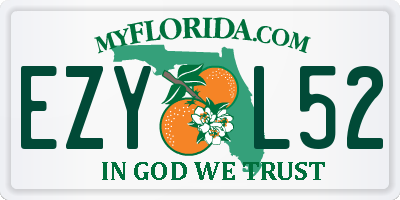 FL license plate EZYL52