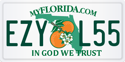 FL license plate EZYL55