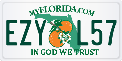 FL license plate EZYL57