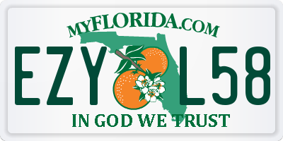 FL license plate EZYL58