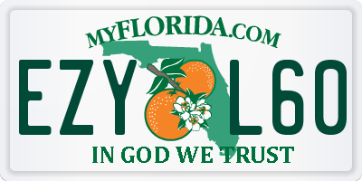 FL license plate EZYL60