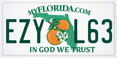 FL license plate EZYL63