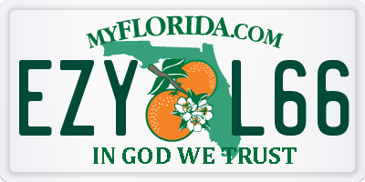 FL license plate EZYL66