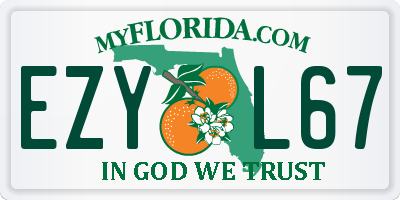 FL license plate EZYL67