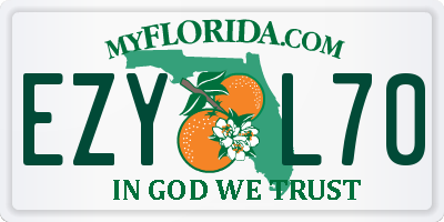 FL license plate EZYL70