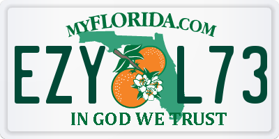 FL license plate EZYL73