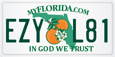 FL license plate EZYL81