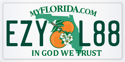 FL license plate EZYL88