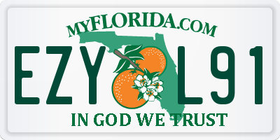 FL license plate EZYL91