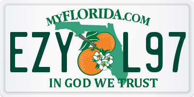 FL license plate EZYL97