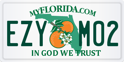 FL license plate EZYM02