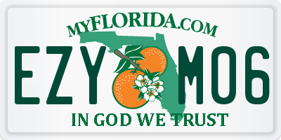 FL license plate EZYM06