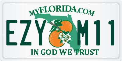 FL license plate EZYM11