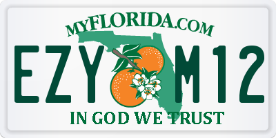 FL license plate EZYM12