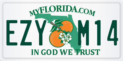 FL license plate EZYM14