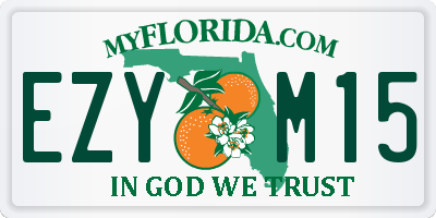 FL license plate EZYM15