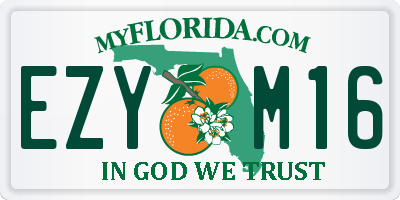 FL license plate EZYM16