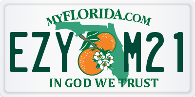 FL license plate EZYM21