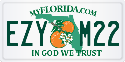 FL license plate EZYM22