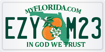 FL license plate EZYM23