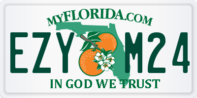 FL license plate EZYM24