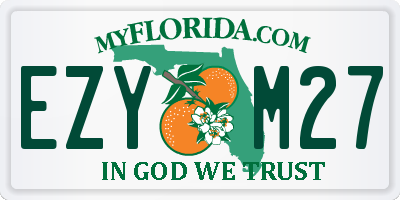 FL license plate EZYM27