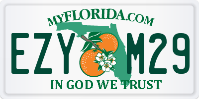 FL license plate EZYM29