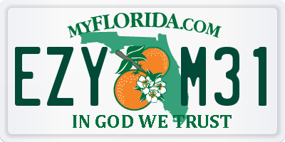 FL license plate EZYM31