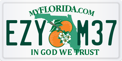 FL license plate EZYM37