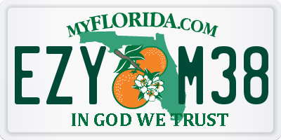 FL license plate EZYM38