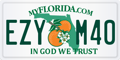 FL license plate EZYM40