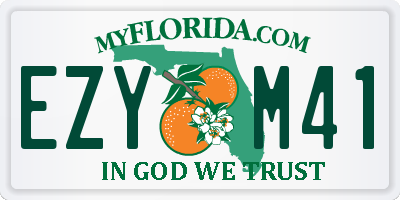 FL license plate EZYM41