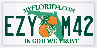 FL license plate EZYM42