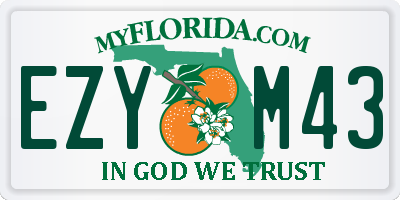 FL license plate EZYM43