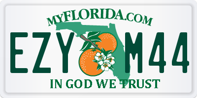 FL license plate EZYM44